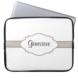 Housse Pour Ordinateur Portable Customisez-le ! Plaque signalétique