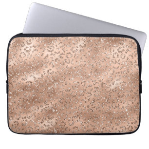 Housse Pour Ordinateur Portable Cute Black Cheetah Leopard Motif d'impression