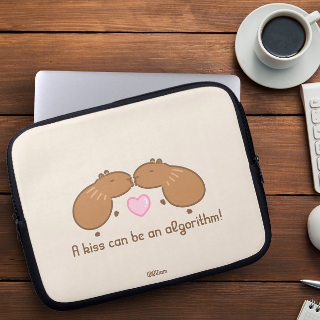 Housse Pour Ordinateur Portable Cute Capybara Couple Personnalisé (Créateur téléchargé)