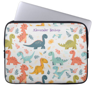 Housse Pour Ordinateur Portable Cute Dinosaur Personnalisé
