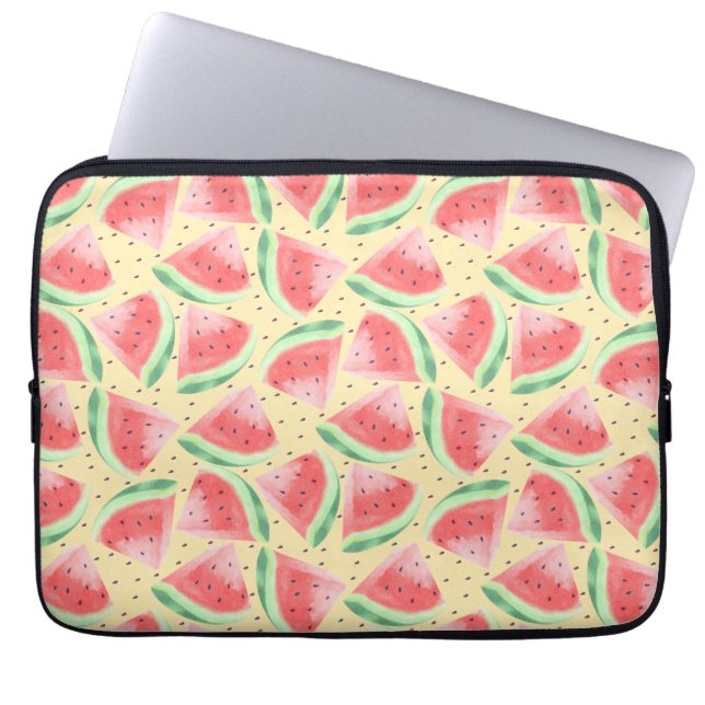 Housse Pour Ordinateur Portable Cute Eté Kawaii Aquarelle (Devant)