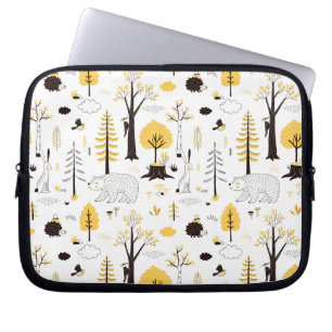 Housse Pour Ordinateur Portable Cute Golden Woods Scene Pattern