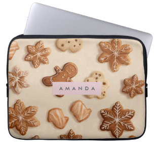 Housse Pour Ordinateur Portable Cute Pastel personnalisé Gingerbread Cookie