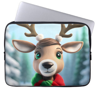 Housse Pour Ordinateur Portable Cute Reindeer