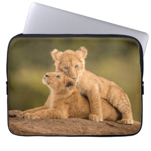 Housse Pour Ordinateur Portable Cutest Baby Animals   Two Lion Cubs