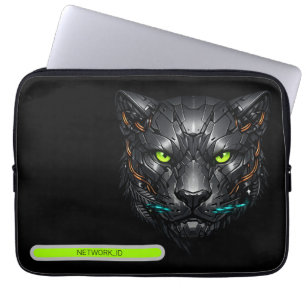 Housse Pour Ordinateur Portable Cyberpunk Panther Gamer Cybernétique Personnalisé