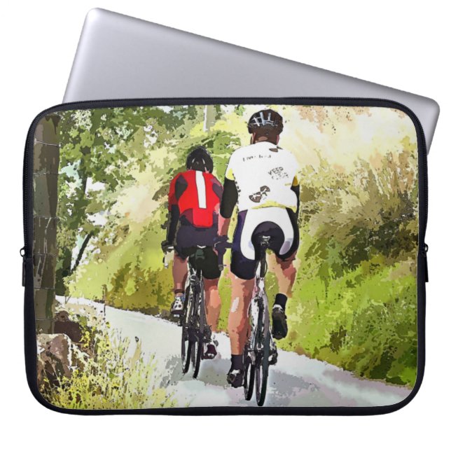 HOUSSE POUR ORDINATEUR PORTABLE CYCLISME (Devant)