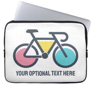 Housse Pour Ordinateur Portable Cyclisme de texte personnalisé