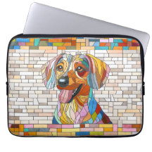 Dachshund chien - Doxie -mosaïque colorée