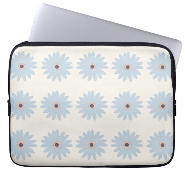Housse Pour Ordinateur Portable Daisy bleu clair (Devant)