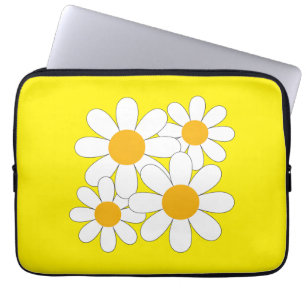 Housse Pour Ordinateur Portable Daisy Lumineuse et Audacieuse