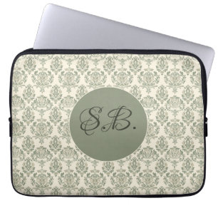 Housse Pour Ordinateur Portable Damas vert