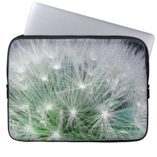 Housse Pour Ordinateur Portable Dandelion vert avec gouttelettes