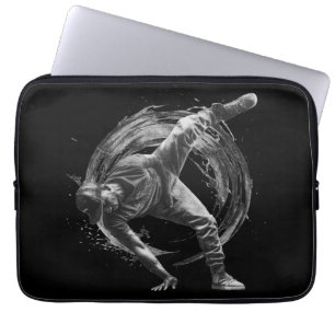 Housse Pour Ordinateur Portable Décor Style urbain Monochrome Motion Art