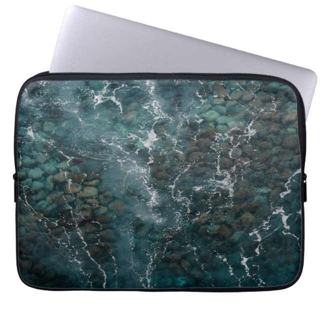 Housse Pour Ordinateur Portable Deep Ocean Rock Texture (Devant)