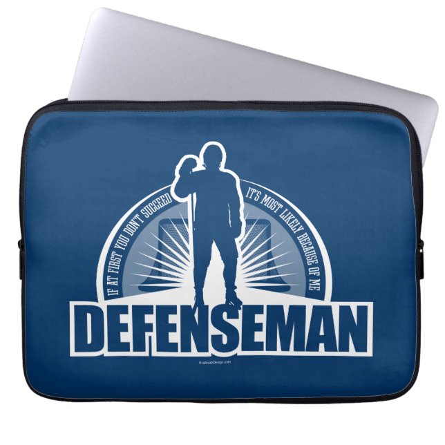 Housse Pour Ordinateur Portable Défenseur du hockey (Devant)