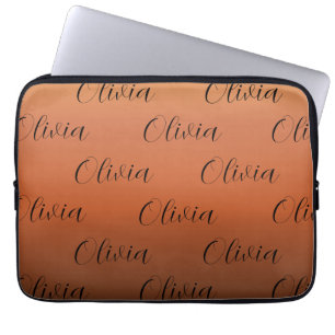 Housse Pour Ordinateur Portable Dégradé marron caramel