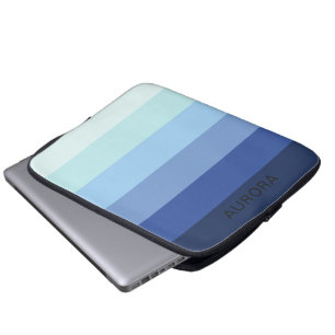 Housse Pour Ordinateur Portable Dégradé motivationnel personnalisé avec nom -