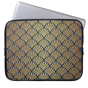 Housse Pour Ordinateur Portable Dégradé or : Art Déco sans couture