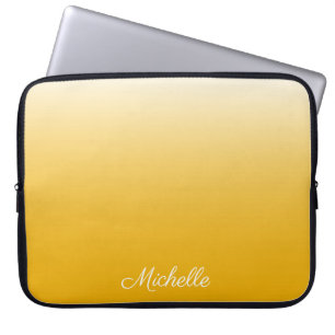 Housse Pour Ordinateur Portable dégradé personnalisé ombre jaune