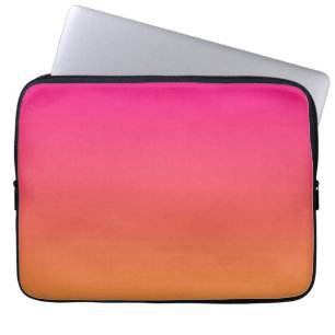 Housse Pour Ordinateur Portable dégradé rose et orange
