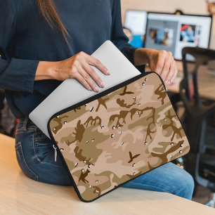 Housse Pour Ordinateur Portable Déguisement camouflage du désert avec des cailloux
