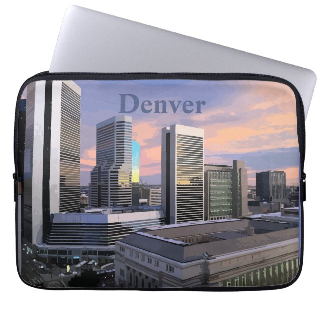 Housse Pour Ordinateur Portable Denver Skyline (Devant)
