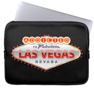 Housse Pour Ordinateur Portable Dépendant signe drôle à Las Vegas, Nevada
