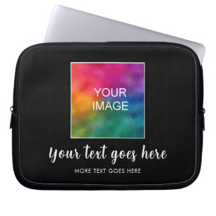 Housse Pour Ordinateur Portable Design d'image de texte personnalisé Modèle de cou