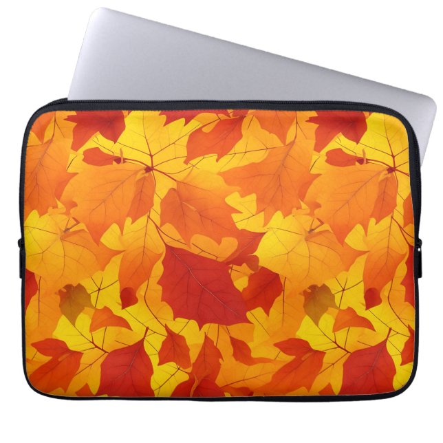 Housse Pour Ordinateur Portable Design feuille brillant à l'automne (Devant)