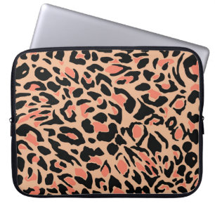 Housse Pour Ordinateur Portable Design Motif Leopard vintage