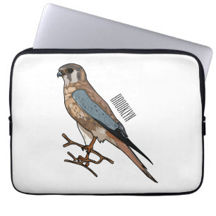 Housse Pour Ordinateur Portable dessin animé d'oiseau-kestrel américain