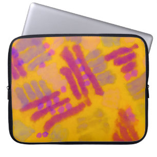Housse Pour Ordinateur Portable dessin créatif Abstrait. Arrière - plan couleur au