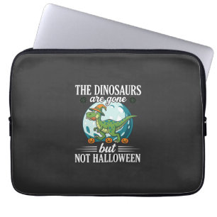 Housse Pour Ordinateur Portable Dessin de sorcière d'Halloween de dinosaure drôle