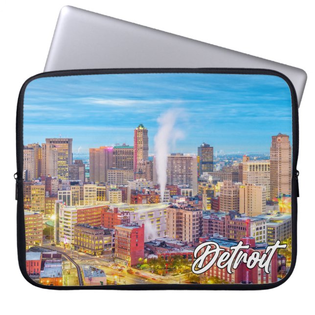 Housse Pour Ordinateur Portable Detroit, Michigan, États-Unis (Devant)