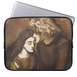 Housse Pour Ordinateur Portable Deux amoureux de Dante Gabriel Rossetti