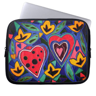 Housse Pour Ordinateur Portable Deux coeurs