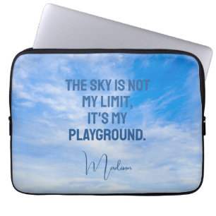 Housse Pour Ordinateur Portable Devis Sky de nom personnalisé