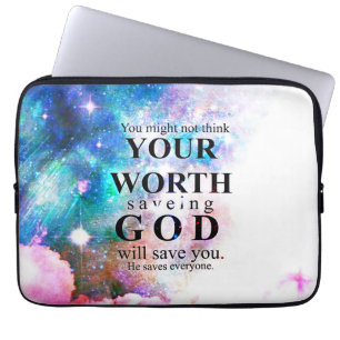 Housse Pour Ordinateur Portable Dieu vous sauvera