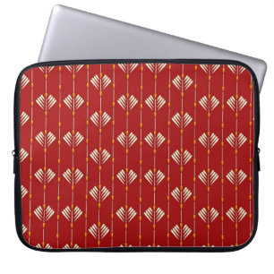 Housse Pour Ordinateur Portable Digital Mughal : Textile Plante Artwork.