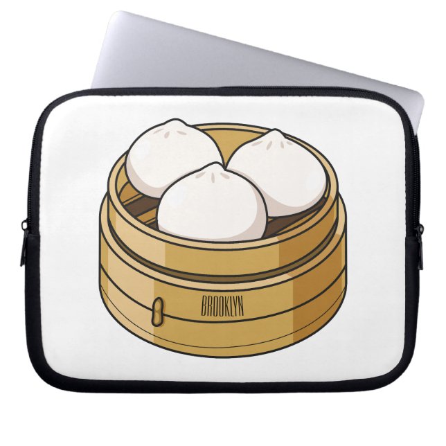 Housse Pour Ordinateur Portable Dim sum dessin animé (Devant)