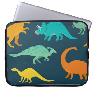Housse Pour Ordinateur Portable Dinosaur Adventure : Papier peint de la crèche pou