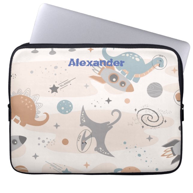 Housse Pour Ordinateur Portable Dinosaure Enfants Cute Personnalisé (Devant)