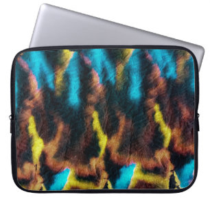 Housse Pour Ordinateur Portable Disco Ikat Motif. Arrière - plan d'art sale coloré
