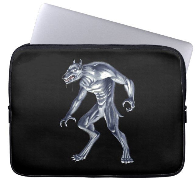 Housse Pour Ordinateur Portable Dogman Cryptid Beast (Devant)