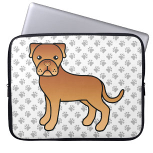 Housse Pour Ordinateur Portable Dogue De Bordeaux Cute Dessin Chien