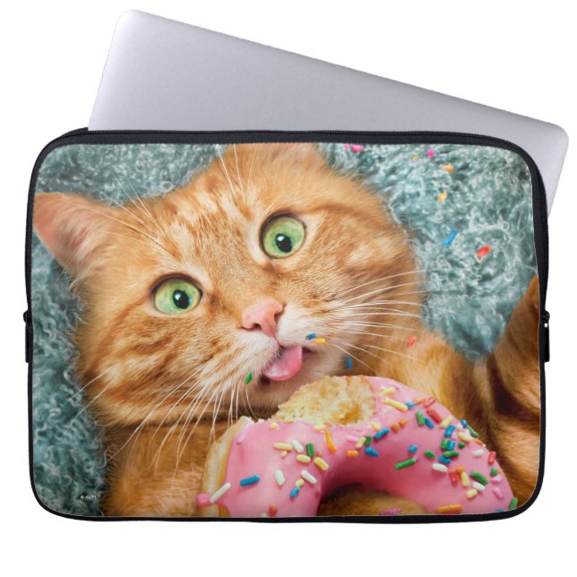 Housse Pour Ordinateur Portable Donateur mangeant des chats (Devant)