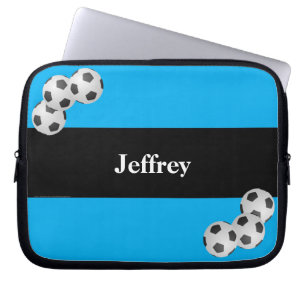 Housse Pour Ordinateur Portable Douille, bleu et noir d'ordinateur portable du