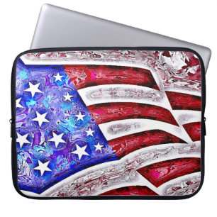 Housse Pour Ordinateur Portable Douille d'ordinateur portable de DRAPEAU AMÉRICAI