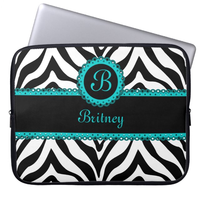 Housse Pour Ordinateur Portable Douille d'ordinateur portable de monogramme de (Devant)